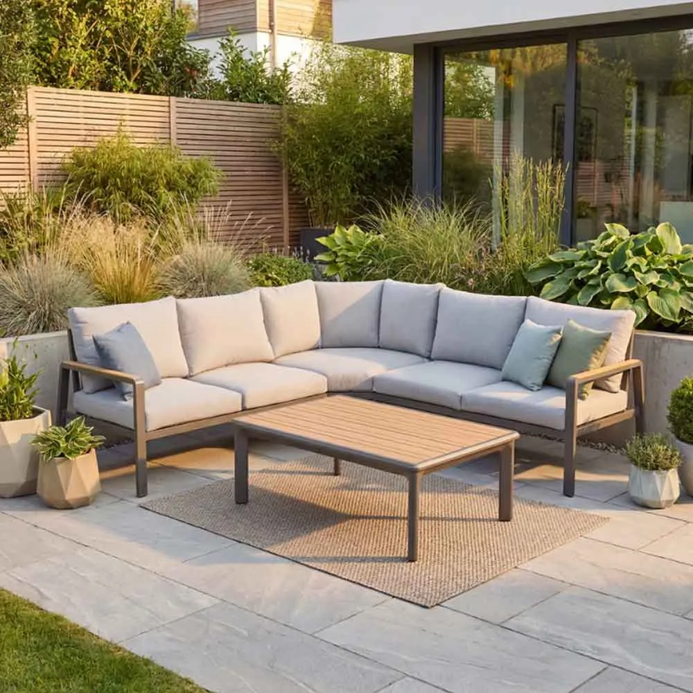 Selma Modular Garden Lounge Set - Grey, Aluminium product