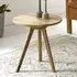 Selma Round Side Table - Oak, Solid Wood