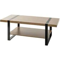 Senatobia Coffee Table - Black, Natural