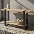Senatobia Console Table - Black, Natural