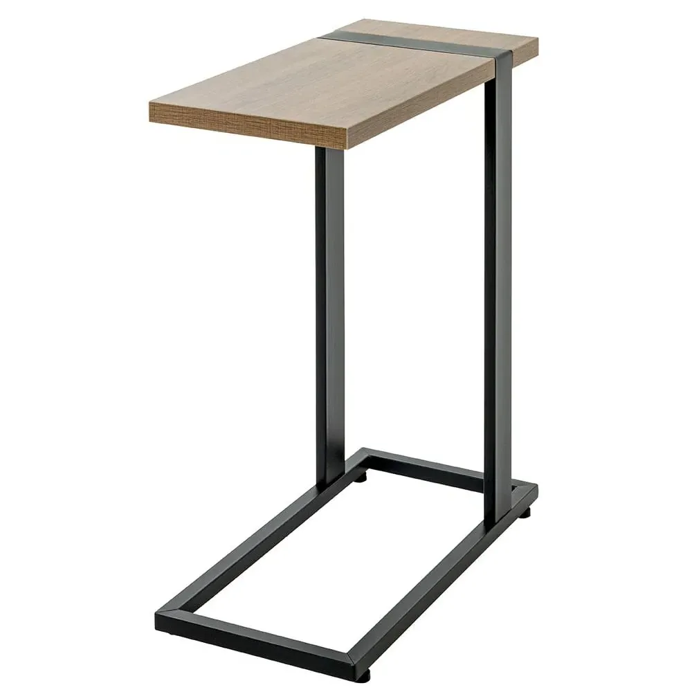 Senatobia End Table - Black, Natural image