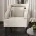 Senatobia Velvet Accent Chair - Ivory
