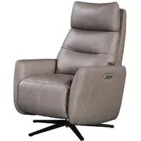 Seneca Electric Lift Reclining Chair - Taupe, Leather
