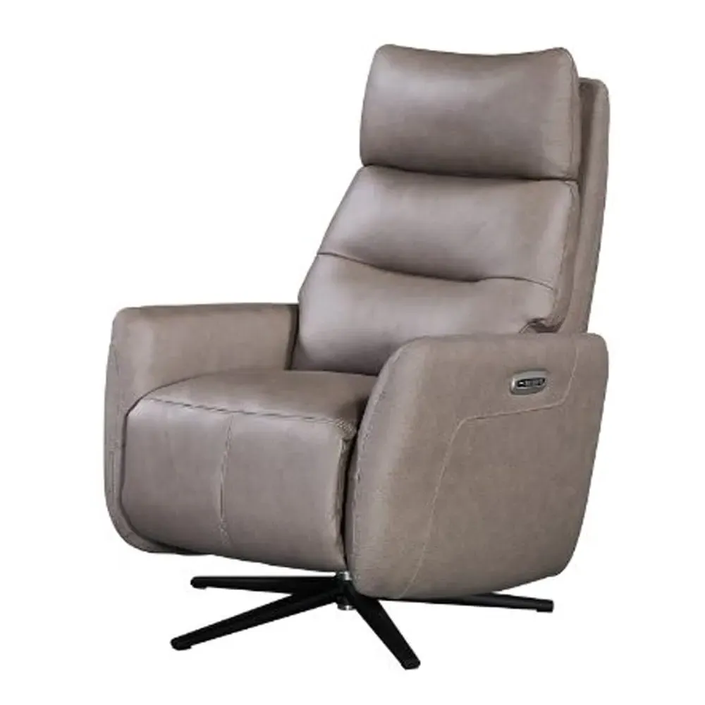 Seneca Electric Lift Reclining Chair - Taupe, Leather