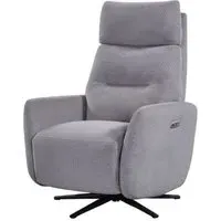 Seneca Electric Recliner Chair - Pewter, Fabric