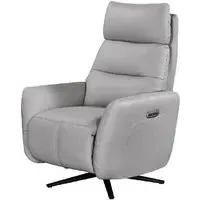 Seneca Reclining Chair - Cloud, Leather