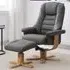 Seneca Reclining Chair with Stool - Chinder, Leather