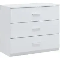 Senoia 3 Drawer Chest - White