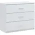 Senoia 3 Drawer Chest - White