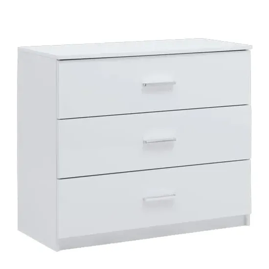 Senoia 3 Drawer Chest - White