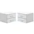 Senoia Set of 2 Bedside Cabinets - White
