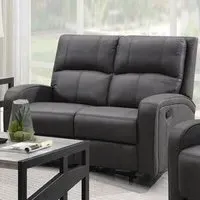 Seoul 2-Seater Recliner Sofa - Grey, Fabric