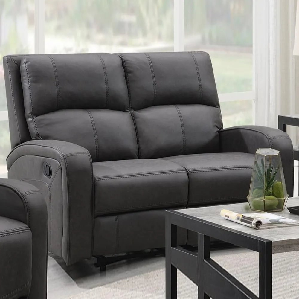 Seoul 2-Seater Recliner Sofa - Grey, Fabric