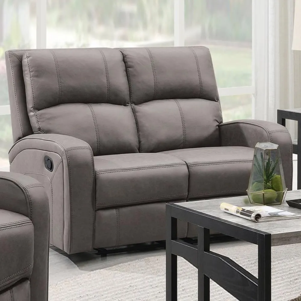 Seoul 2-Seater Recliner Sofa - Taupe, Fabric