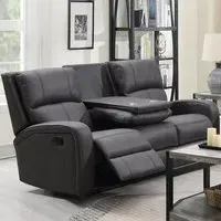 Seoul 3-Seater Recliner Sofa - Grey, Fabric