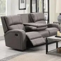 Seoul 3-Seater Recliner Sofa - Taupe, Fabric