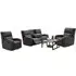 Seoul 3+1+1 Recliner Sofa Set - Grey, Fabric
