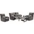 Seoul 3+1+1 Recliner Sofa Set - Taupe, Fabric