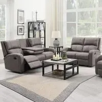 Seoul 3+2 Seater Recliner Sofa Set - Taupe, Fabric