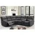 Seoul Corner Recliner Sofa Suite - Grey, Fabric
