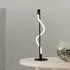 Serpent LED Opal Snaked Table Lamp - Matt Black