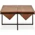 Serra Pyramid Coffee Table - Acacia, Iron