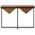 Serra Pyramid Console Table - Acacia, Iron
