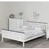 Setae King Size Bed Frame - White, Pine
