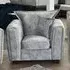 Sevilla 1-Seater Sofa - Silver Grey, Fabric