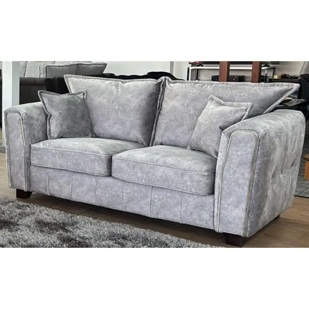Sevilla 2-Seater Sofa - Silver Grey, Fabric