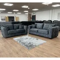 Sevilla 3+2 Seater Sofa Set - Charcoal, Fabric