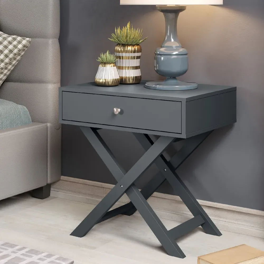 Sevilla Bedside Cabinet with Drawer - Blue