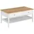 Sevilla Coffee Table with Drawer - White, Oak