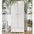 Sevilla I 2-Door Wardrobe - White, Oak