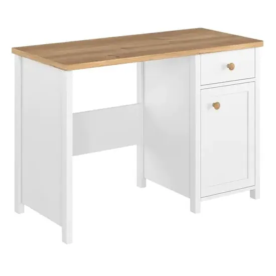 Sevilla Kids Computer Desk with Storage - White image