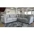 Sevilla L-Shaped Corner Sofa - Silver, Fabric