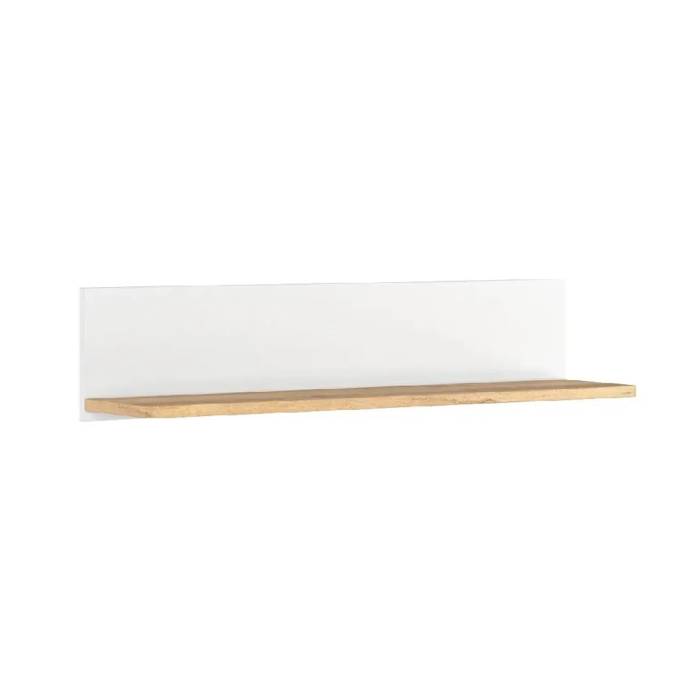 Sevilla Wall Shelf - White, Oak image