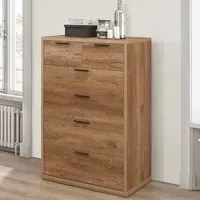 Seward 6 Drawer Chest of Drawers - Rustic Oak