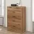 Seward 6 Drawer Chest of Drawers - Rustic Oak