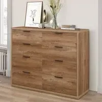 Seward 8 Drawer Chest of Drawers - Rustic Oak