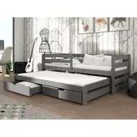 Sewell Day Bed with Trundle and Storage - Graphite