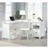 Shaker L-Shaped Laptop Desk with Storage - White