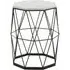 Shalom Octagonal Side Table - White, Marble