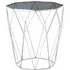 Shalom Octagonal Side Table with Frame - Black, Glass