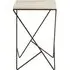 Shalom Square Side Table - White, Marble