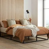 Shao Small Double Bed Frame - Black, Metal alternate view