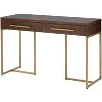 Shaula Console Table with Drawers - Brown, Acacia