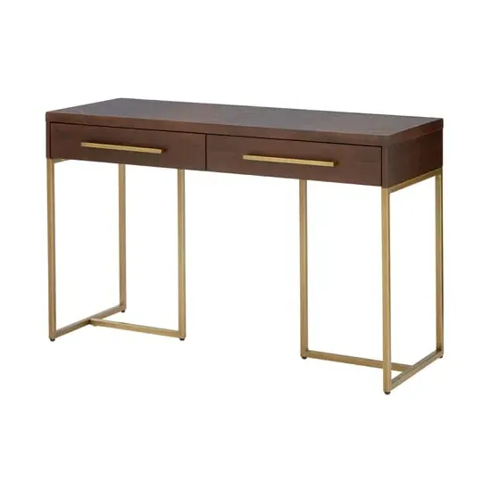 Shaula Console Table with Drawers - Brown, Acacia image