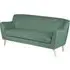 Shawnee 3-Seater Sofa with Oak Legs - Ocean Green, Fabric
