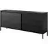 Shawnee Large Sideboard with 2 Doors 3 Drawers - Black
